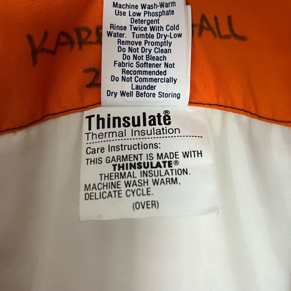 Vintage Custom Ski Suit Colorblock Fulllength Hooded Zipper Pockets Belt Size S - Picture 12 of 13